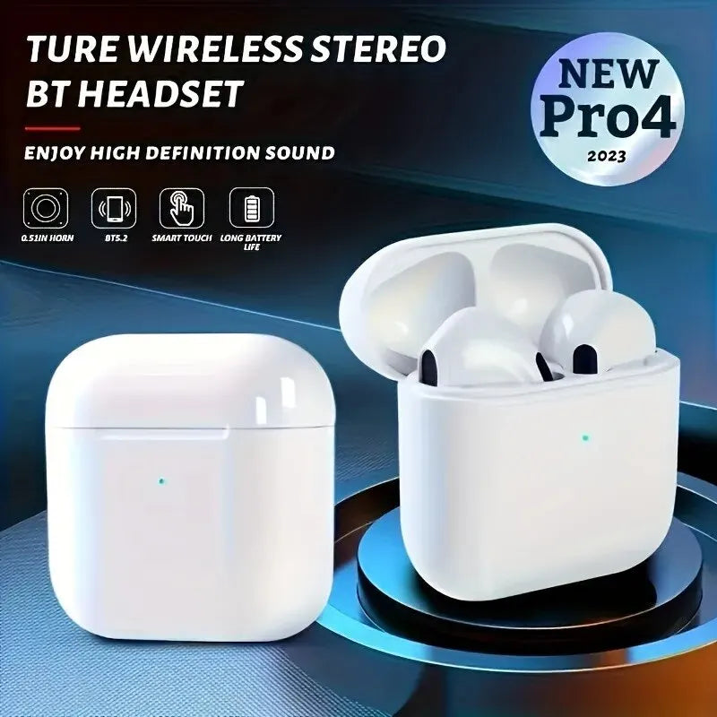 Pro 4 tws fones de ouvido sem fio fone de ouvido bluetooth 5.0 à prova d5.0 água com microfone para xiaomi iphone pro4 fones de ouvido