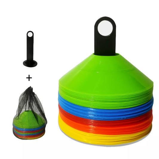 10 peças conjunto de cone equipamento de treinamento de futebol para criança pro disco cones agilidade exercício obstáculos evitando acessórios de treinamento esportivo